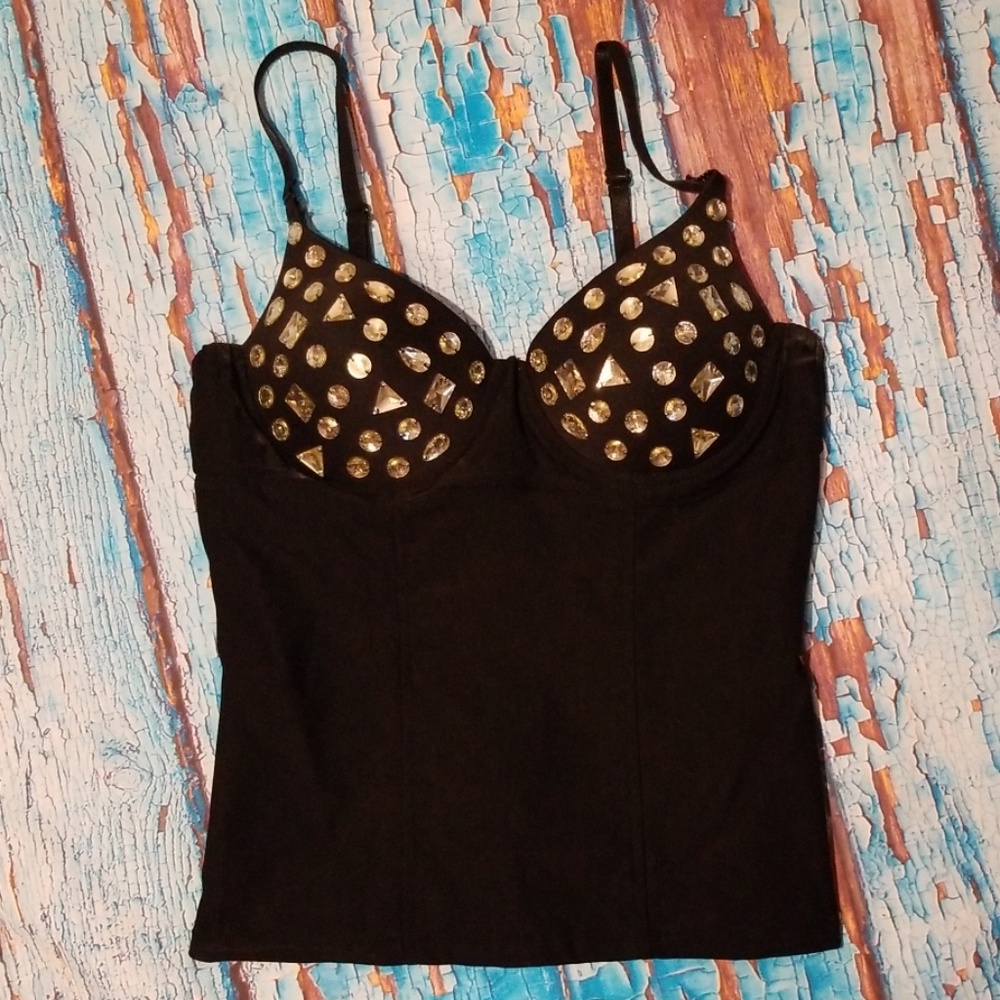 Studded Black Top